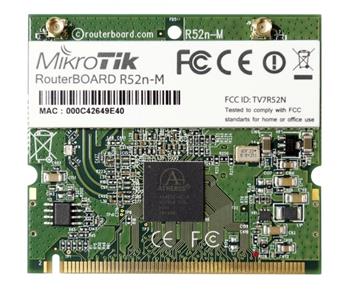 MIKROTIK • R52nM • 802.11a/b/g/n miniPCI adaptér