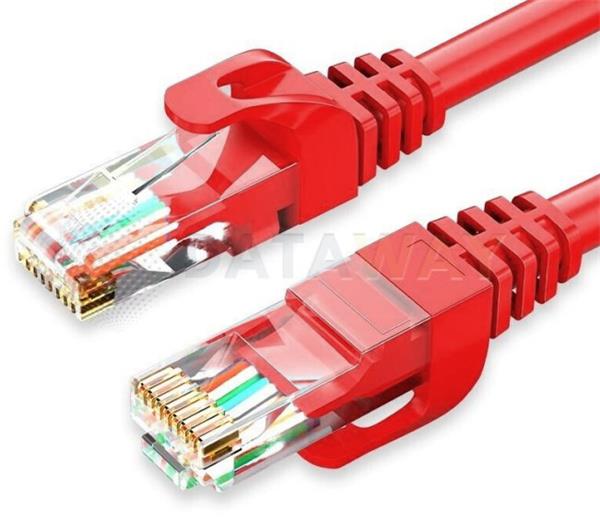 DATAWAY • DW-U5E-005-RD • patch kabel CAT5E, UTP PVC, 0.50m, červený