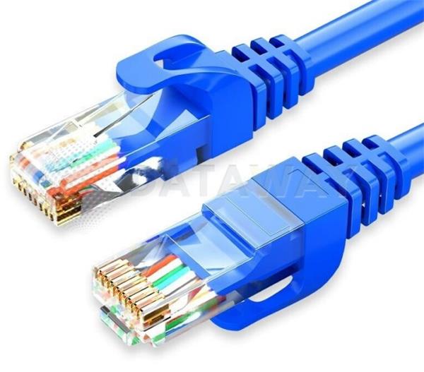 DATAWAY • DW-U5E-005-BL • patch kabel CAT5E, UTP PVC, 0.50m, modrý