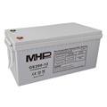 MHPower • GE200-12 • Gelový akumulátor 12V/200Ah, Terminál T3 - M8, Deep Cycle