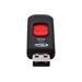 TEAM • TC1418GR01 • C141 8GB USB2.0 flash drive RED (černý s červeným motivem, výsuvný konektor)