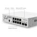 MIKROTIK • CSS610-8G-2S+IN • 10-portový switch (8x GB Eth, 2x SFP+)