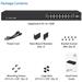 UBIQUITI • ES-16-150W • EdgeSwitch 16x GB LAN, 2x SFP, POE+, 150W