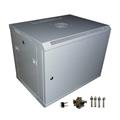 OCRACK • OCC-09U-4P • 19" nástěnný rozvaděč 9U/450mm, plechové dveře