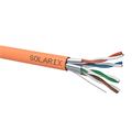 SOLARIX • SXKD-6A-STP-LSOH-B2ca • FTP kabel Cat5e,a drát, LSOH, B2ca (500m cívka)