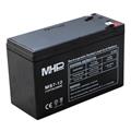 MHB • MS7-12 • MHPower olověný akumulátor AGM 12V/7Ah, Faston F2