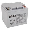 MHPower • GE40-12 • Gelový akumulátor 12V/40Ah, Terminál T1 - M6, Deep Cycle