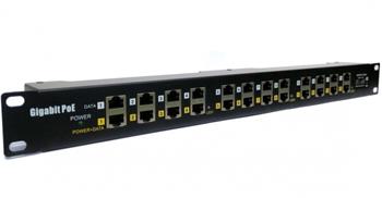 WiFiHW • POE-PAN12-GB • Gigabit shielded 12-port PoE panel