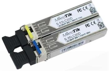 MIKROTIK • S-3553LC20D • Pár SingleMode SFP modulů 1.25G (20km)