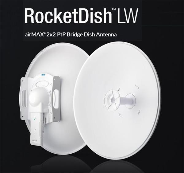 UBIQUITI • RD-5G30-LW • Duplexní parabolická anténa RocketDish LW 30dBi