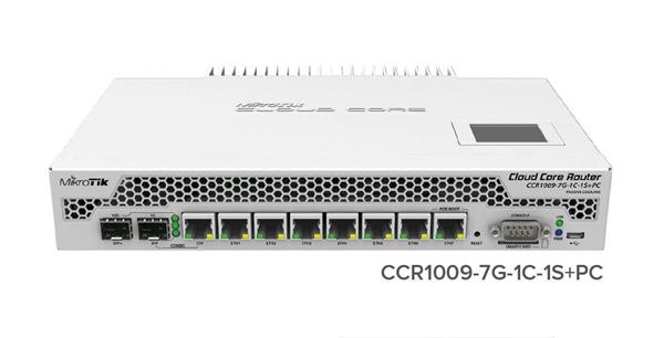 MIKROTIK • CCR1009-7G-1C-1S+PC • CloudCore Router řady 1009