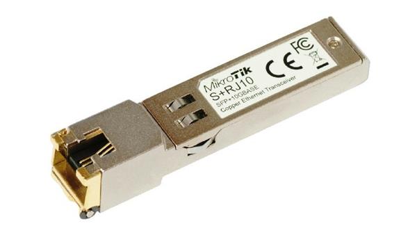 MIKROTIK • S+RJ10 • RJ45 SFP+ metalický modul