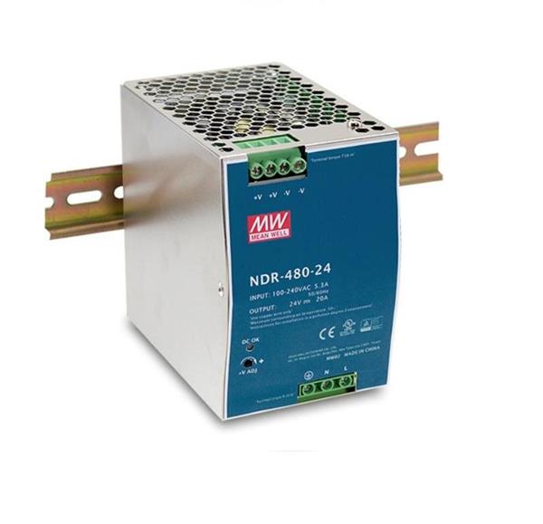 MEANWELL • NDR-480-48 • Industrial Power Supply 48V 480W for DIN installation