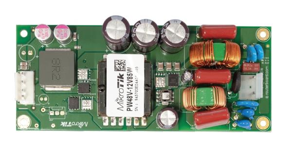 MIKROTIK • PW48V-12V85W • Modulární napájecí zdroj 48V pro CCR s výstupem 12V 8A