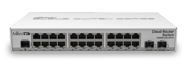 MIKROTIK • CRS326-24G-2S+IN • 24-port Gigabit Cloud Router Switch