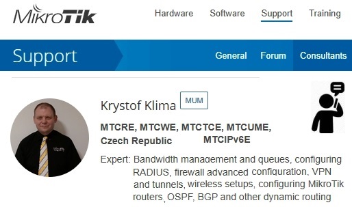 MIKROTIK • MT-SUP-TEL • Telefonická technická podpora k operačnímu systému RouterOS