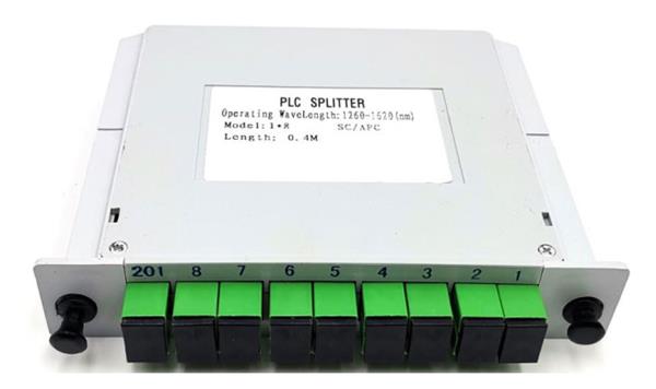WiFiHW • PLC-IM-1X8-SC-APC • Modulový PLC splitter, G657A, 1:8