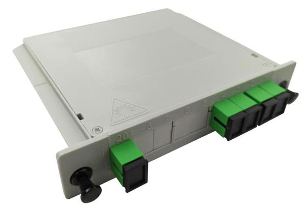 WiFiHW Modulový PLC splitter • PLC-IM-1X4-SC-APC •, G657A, 1:4