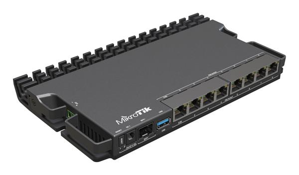 MIKROTIK • RB5009UPr+S+IN • Domácí "Heavy-duty Home Lab" PoE router