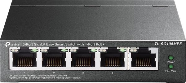 TP-LINK • TL-SG105MPE • Gigabitový Easy Smart PoE switch, 4x PoE