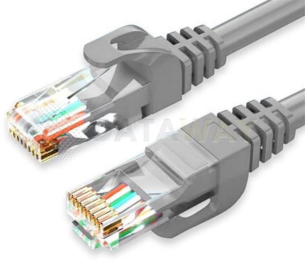 DATAWAY • DW-U5E-100-GR • patch kabel CAT5E, UTP PVC, 10m, šedý