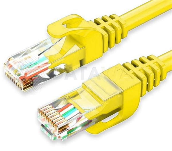 DATAWAY • DW-U5E-0025-YL • patch kabel CAT5E, UTP PVC, 0.25m, žlutý